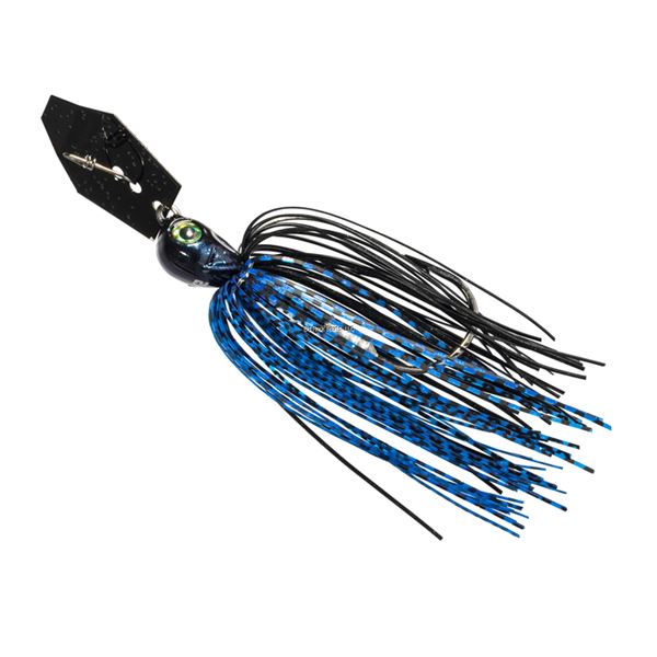 Z-Man Chatterbait Elite EVO Bladed Jig Black/Blue 1/2 oz Sku CBEV12-03