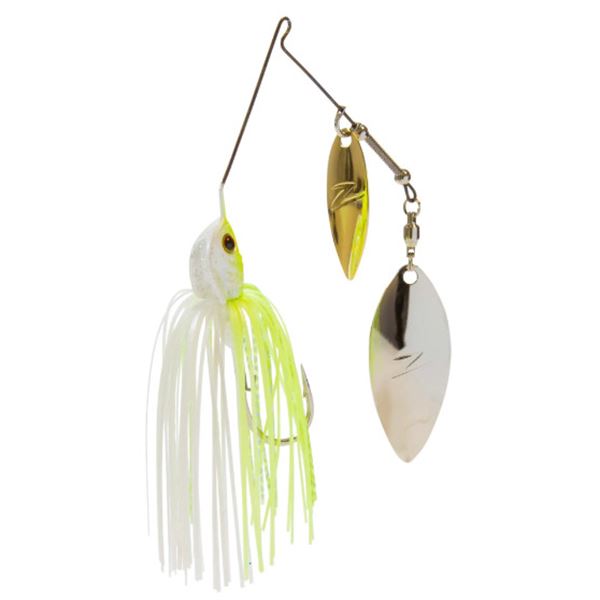 Z-Man SlingBladeZ Double Willow Spinner Chartreuse Pearl 1/2 oz Sku SBT12-02