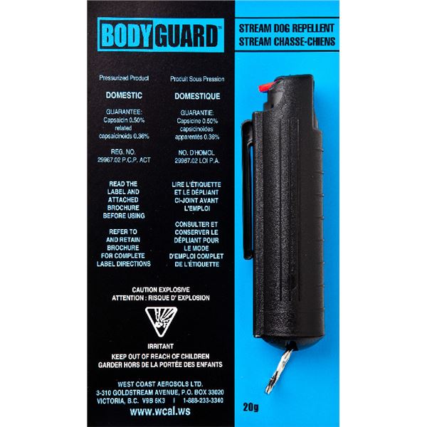 Body Guard Stream Dog Repellent 20g Black Sku 20BDGC