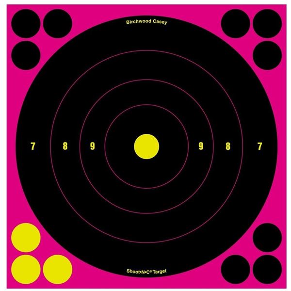 Birchwood Casey Shoot-N-C Reactive Targets 30-Pack & 360 Repair Stickers Sku 34828