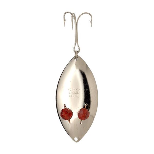 Lucky Strike X-172350-31 Red Flash Wiggler Spoon 3.5" Nickel Red Flash Sku X-172350-31