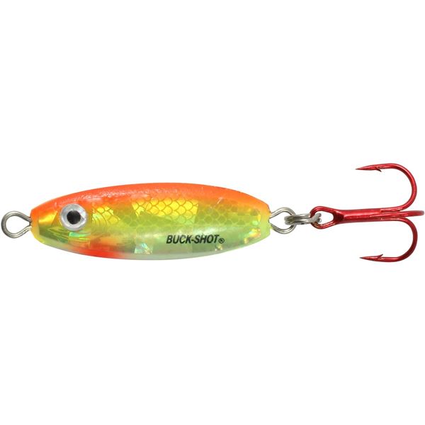 Northland Buck Shot Rattle Spoon Super Glo Chub 3/8oz Sku BRS5-24