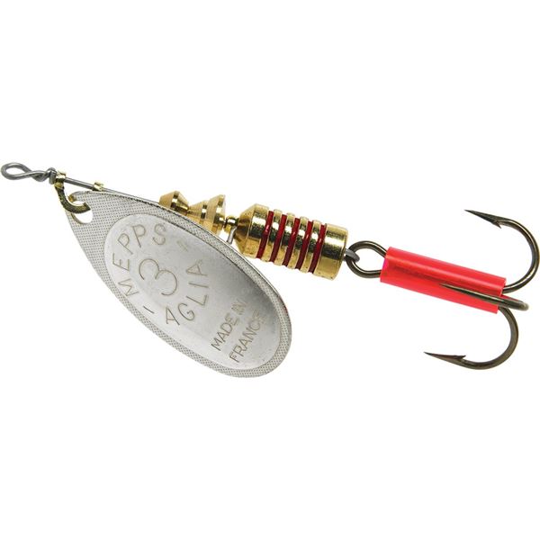 Mepps Aglia Spinner Silver Size 3 (1/4oz) Sku B3S
