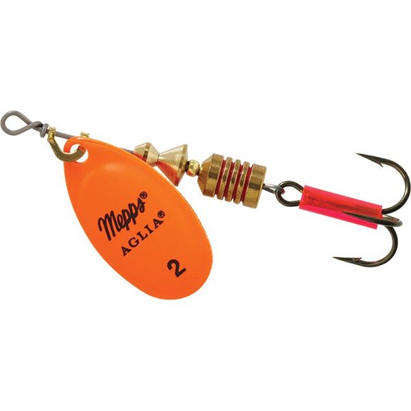 Mepps Aglia Spinner Fluorescent Red Size 2 (1/6oz) Sku B2FR