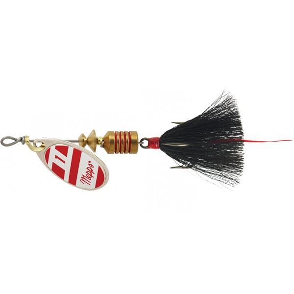Mepps Aglia Dressed Spinner Red/White Size #1 (1/8oz) Sku B1DRWS