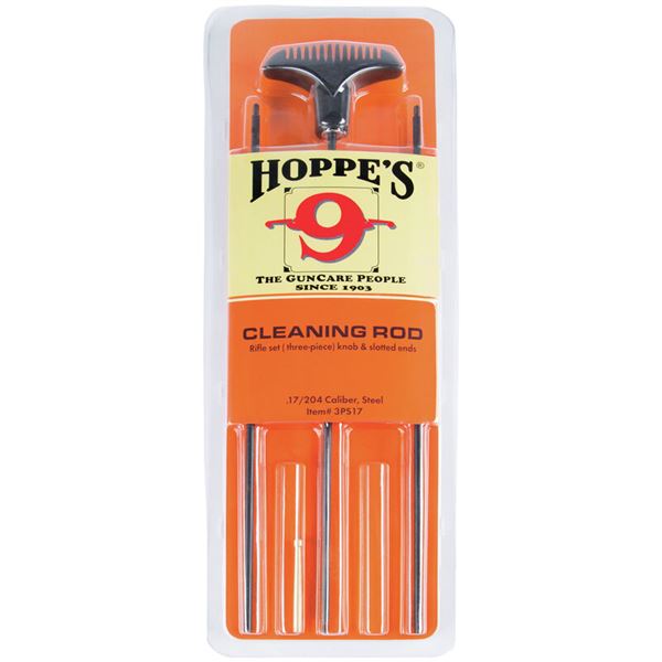 Hoppe's 3-Piece Cleaning Rod Rifle Set Knob & Slotted Ends 22 Cal Sku 3PA22