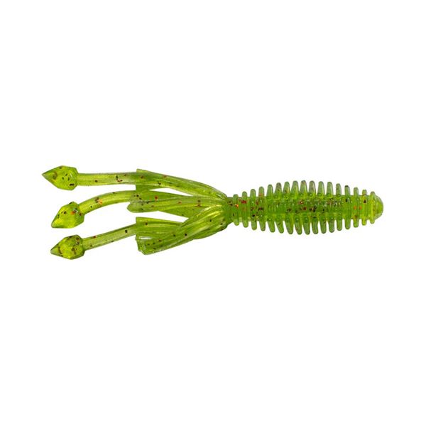 Lunkerhunt Micro Typhon Watermelon/Red Fleck 1" Sku MSBTUBE03