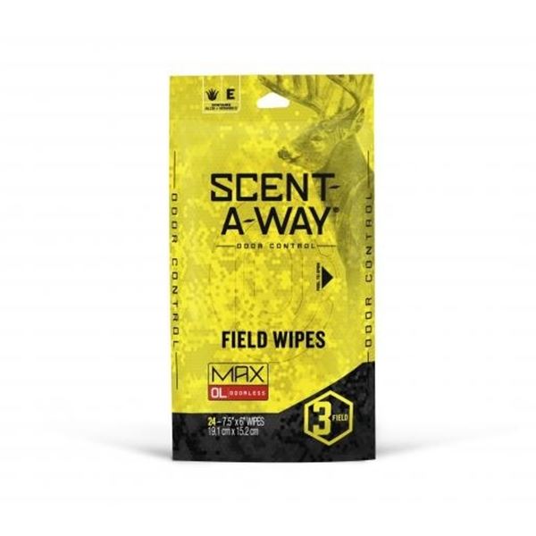 Hunter's Specialties Scent-A-Way Odour Control Field Wipes Sku 7795