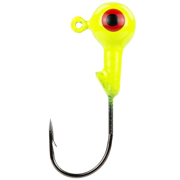 Strike King Mr. Crappie Jig Heads (8 Pack) Chartreuse 1/16oz Sku MRCJH116-1