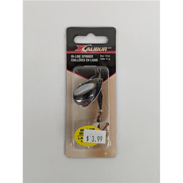 Xcalibur In-Line Spinner Silver 1/4oz Sku 6MS-SILVER-X