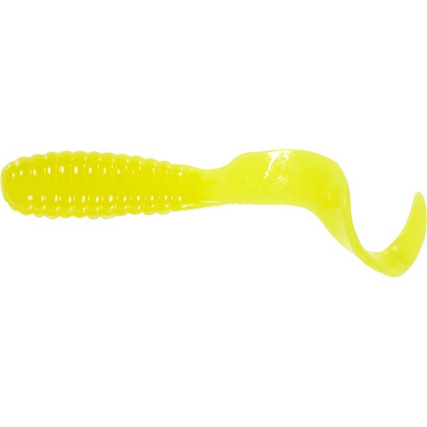 Mister Twister 2" Teenie Curly Tail 25 Pack Yellow Sku TT25-2