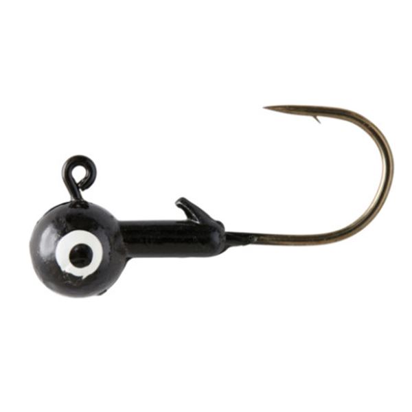 Eagle Claw Ball Head Jigs Black 3/8oz (7 Pack) Sku QJB0438A