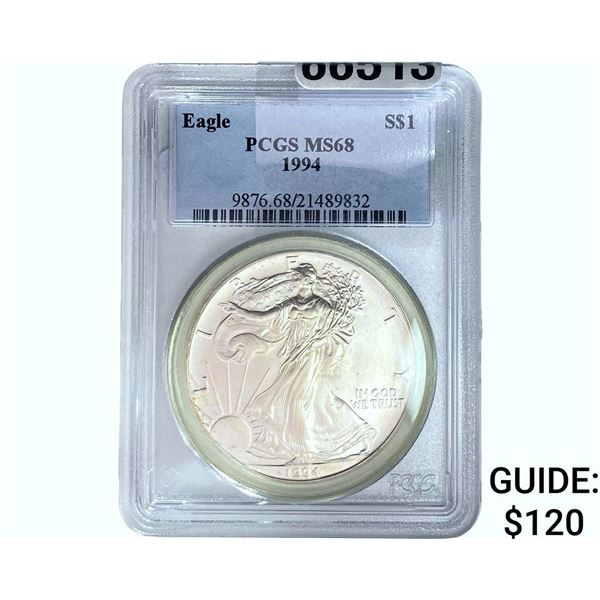 1994 Silver Eagle PCGS MS68