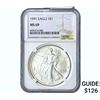Image 1 : 1991 Silver Eagle NGC MS69