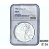 Image 1 : 1992 Silver Eagle NGC MS69