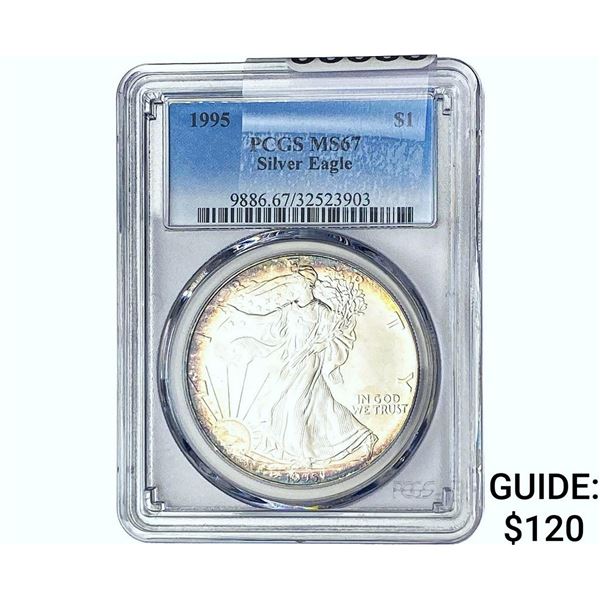 1995 Silver Eagle PCGS MS67