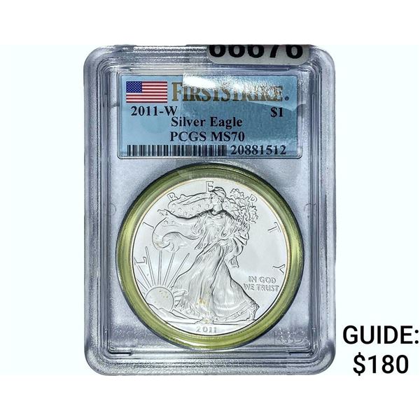 2011-W Silver Eagle PCGS MS70