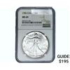 Image 1 : 1986 Silver Eagle NGC MS69