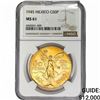 Image 1 : 1945 MEXICO Gold 50 Peso 1.2057oz NGC MS61