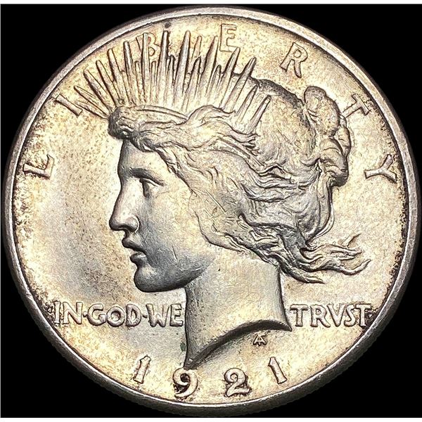 1921 Silver Peace Dollar NEARLY UNCIRCULATED