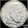 Image 1 : 1936-G Germany Silver 5 Reichsmark CLOSELY UNCIRCULATED