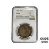 Image 1 : 1833 Capped Bust Half Dollar NGC VF30