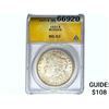 Image 1 : 1921 Morgan Silver Dollar ANACS MS62
