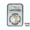 Image 1 : 1899 Morgan Silver Dollar NGC AU50