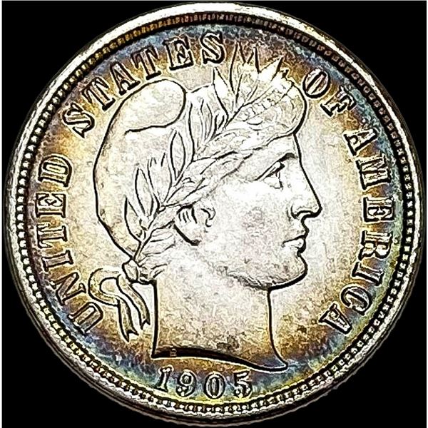 1905-S Silver Barber Dime CLOSELY UNCIRCULATED