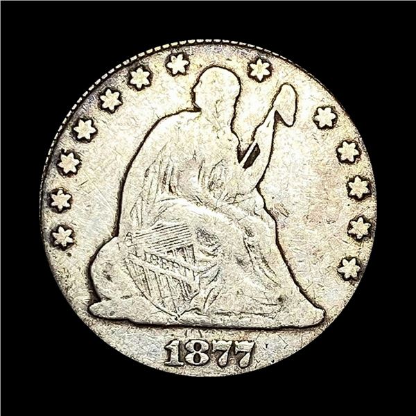1877 Seated Liberty Quarter NICELY CIRCULATED