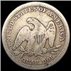 Image 2 : 1855-S Seated Liberty Quarter NICELY CIRCULATED