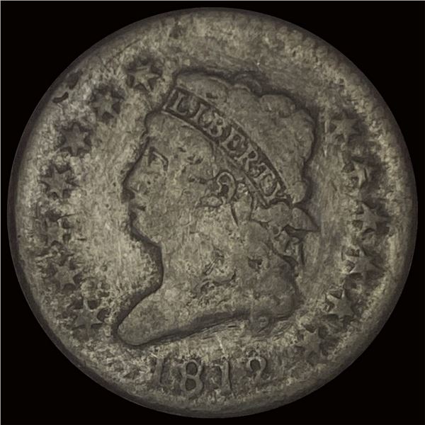1812 Classic Head Large Cent NICELY  CIRCULATED