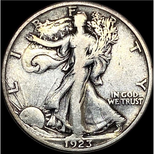 1923-S Silver Walking Liberty Half Dollar  LIGHTLY CIRCULATED