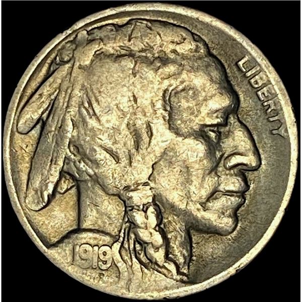 1919-D Buffalo Nickel LIGHTLY CIRCULATED