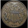 Image 1 : 1864 Bronze Two-Cent Piece CHOICE AU