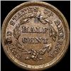 Image 2 : 1855 Braided Hair Half Cent CLOSELY UNCIRCULATED
