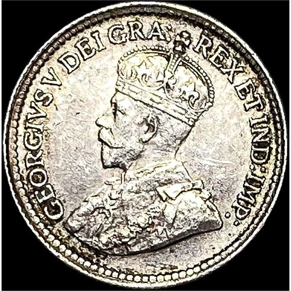 1919 Canada Silver 5 Cents CLOSELY UNCIRCULATED