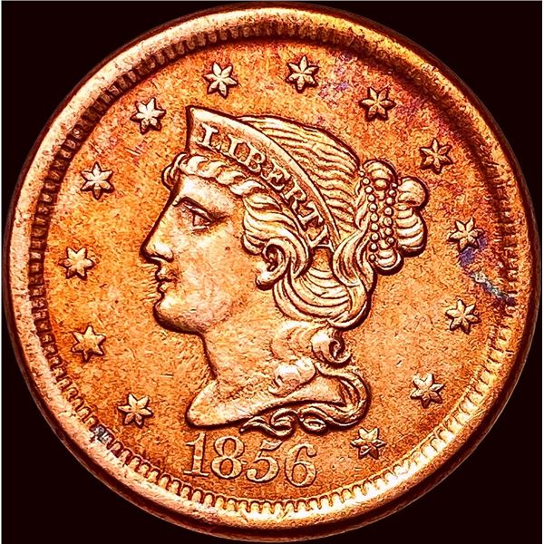 1856 Braided Hair Large Cent CLOSELY UNCIRCULATED