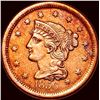 Image 1 : 1856 Braided Hair Large Cent CLOSELY UNCIRCULATED