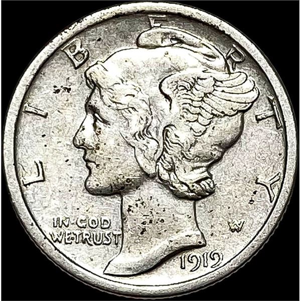 1919-D Mercury Dime CLOSELY UNCIRCULATED