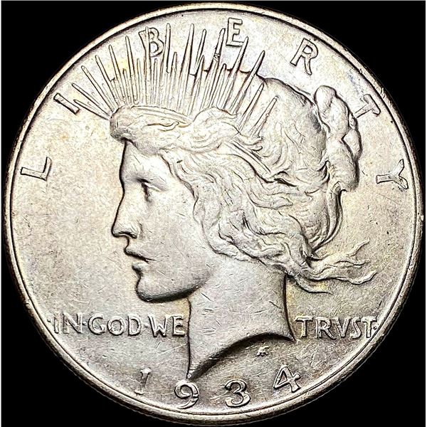 1934-D Silver Peace Dollar CLOSELY UNCIRCULATED