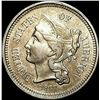 Image 1 : 1867 Nickel Three-Cent Piece CLOSELY UNCIRCULATED