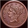 Image 1 : 1853 Braided Hair Large Cent CLOSELY UNCIRCULATED