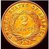 Image 2 : 1870 Copper 2 Cents CLOSELY UNCIRCULATED
