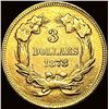 Image 2 : 1878 $3 Gold Indian Princess Head CLOSELY UNCIRCULATED