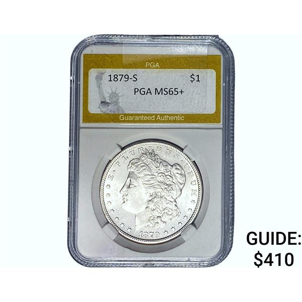 1879-S Morgan Silver Dollar PGA MS65+