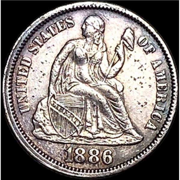 1886 Seated Liberty Dime CLOSELY UNCIRCULATED