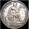Image 1 : 1886 Seated Liberty Dime CLOSELY UNCIRCULATED
