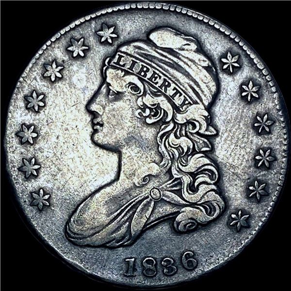 1836 Silver Capped Bust Half Dollar LIGHTLY  CIRCULATED