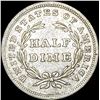 Image 2 : 1837 Silver Half Dime No Stars UNCIRCULATED